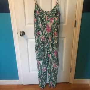 Tropical Jumpsuit, Large, Old Navy, Gently Used